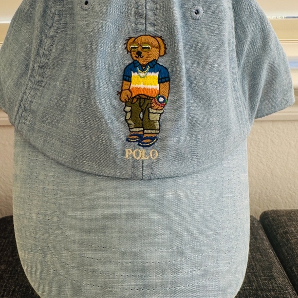 Polo Ralph Lauren Classic Sports Cap _Blue  Denim , Adjustable NWT - Picture 1 of 4